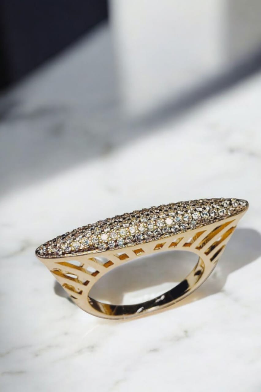 Anel Princesa Folheado à ouro