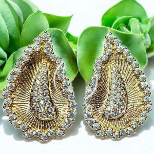 Brinco Gota Clássica folheado à ouro 18 K