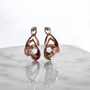 Brinco Vazado folheado à ouro 18 K