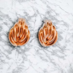 Brinco Nozes folheado à ouro