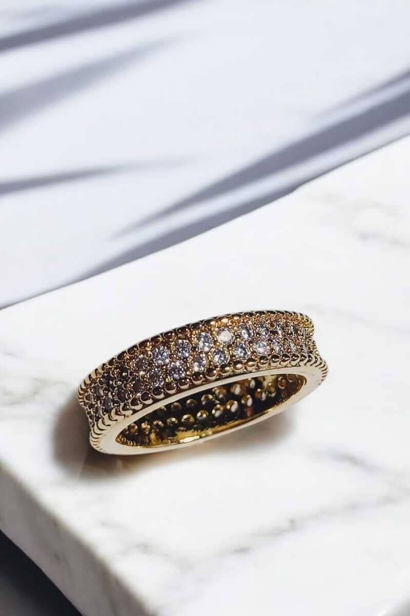 Anel Aparador folheado à ouro