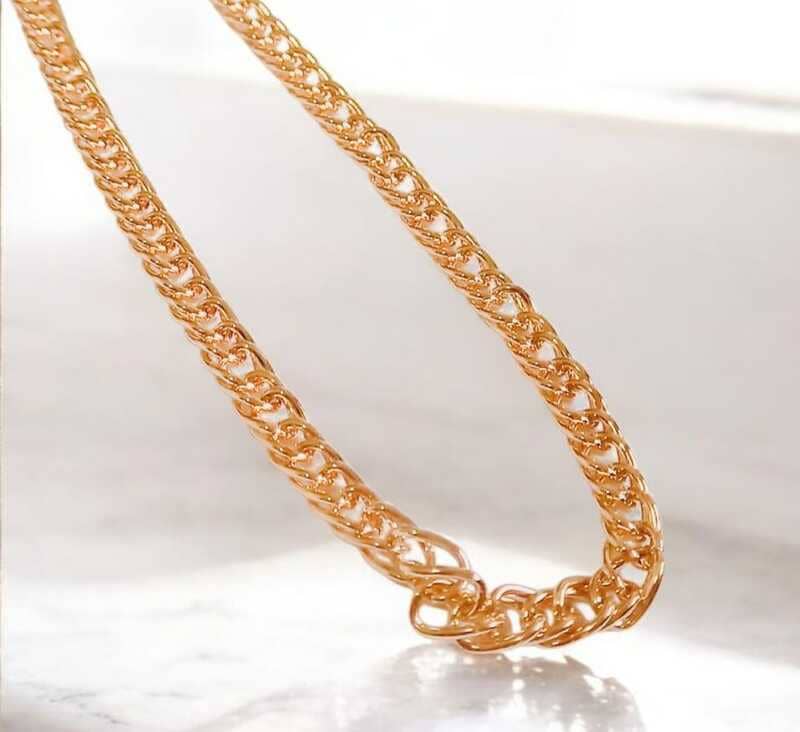 Corrente Clássica folheado à ouro